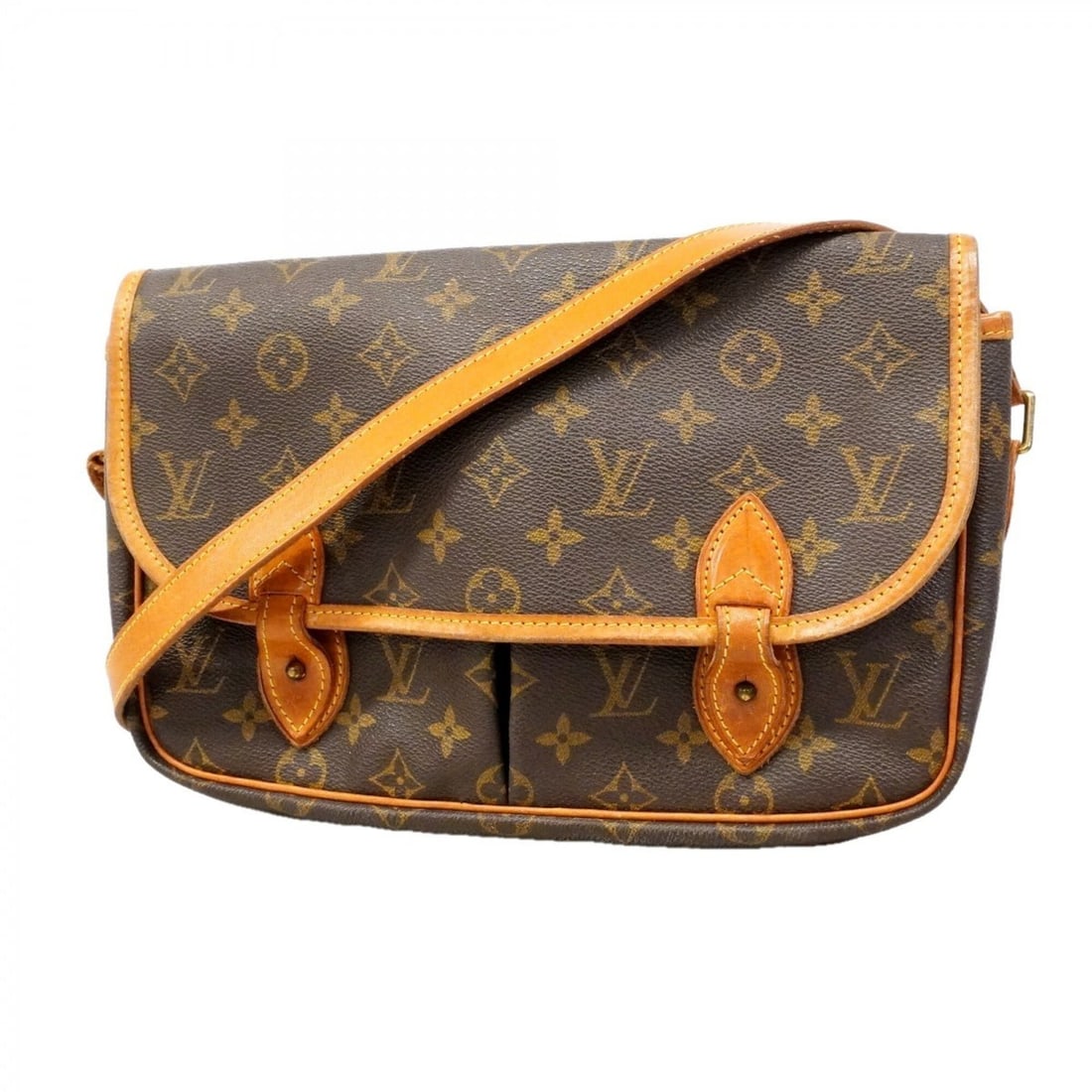 Louis Vuitton Monogram Gibeciere MM Shoulder Bag M42247 Brown Women's: --- Catalog ---Category: SizeSize (HxWxD): 18cm x 28cm x 8cm / 7.08'' x 11.02'' x 3.14''Category: DesignType: Shoulder bagColor: BrownGender: WomenCategory: GeneralMPN: M42247Brand: Louis Vuitton--- I