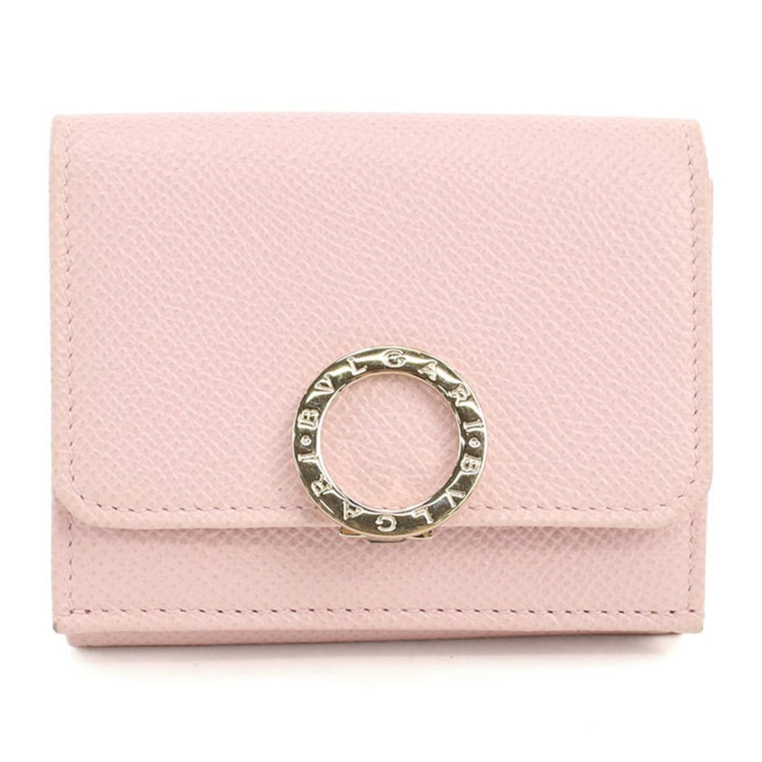 BVLGARI Bulgari Tri-fold Wallet 289064 Compact Women's Pink: --- Catalog ---Category: SizeSize (HxWxD): 7.5cm x 9.5cm x 3cm / 2.95'' x 3.74'' x 1.18''Category: DesignType: Wallet (tri-fold)Color: PinkGender: WomenMaterial: Leather Leather/Fur Type: CalfskinCate
