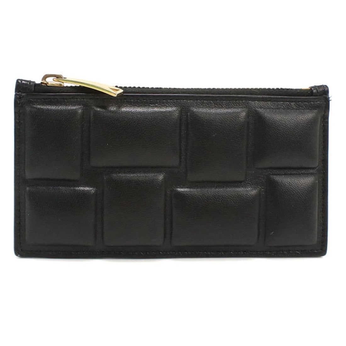 BOTTEGA VENETA Bottega Veneta Wallet/Coin Case Fragment Block Padded Men's Women's Black: --- Catalog ---Category: SizeSize (HxWxD): 7cm x 13.5cm / 2.75'' x 5.31''Category: DesignType: Coin purse/coin caseColor: BlackGender: Men,WomenMaterial: Leather Leather/Fur Type: LambskinCategory: Ge