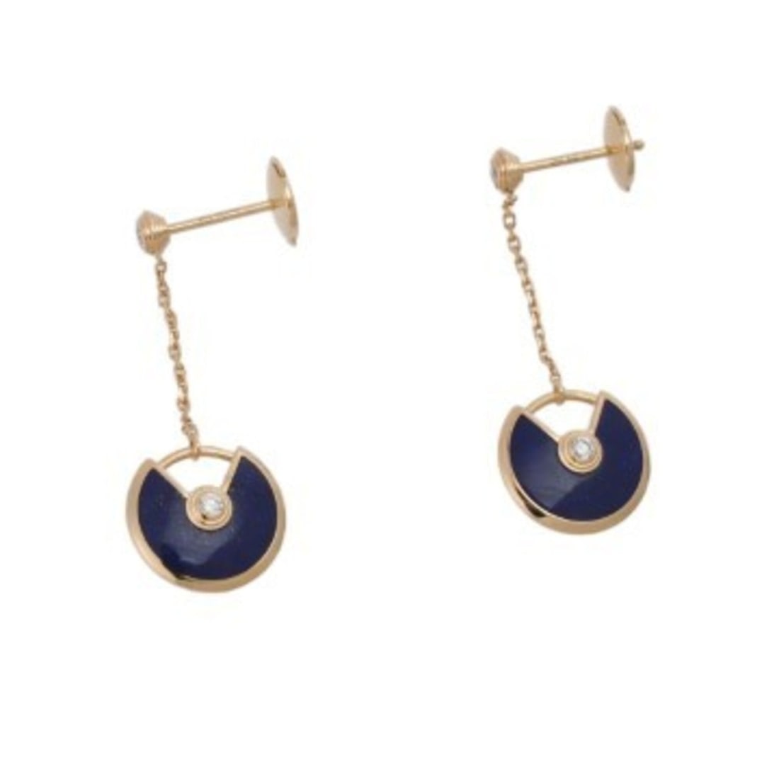 CARTIER Cartier Amulet Earrings, Lapis Lazuli, Women's, 18K Yellow Gold (YG), Grade A, Used, Ginzo: --- Catalog ---Category: SizeSize (HxWxD): 32.00mm x 12.00mm / 1.26'' x 0.47''Category: DesignType: Stud earringsStone: Diamond, Lapis lazuliGender: WomenMaterial: Yellow gold (18K)Category: GeneralBr