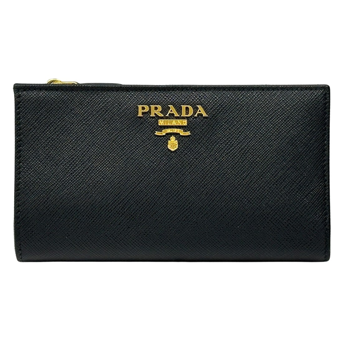Prada PRADA Wallet for Women and Men, Brand Name Long Wallet, Saffiano Leather, Black/Pink, 1ML506,: --- Catalog ---Category: SizeSize (HxWxD): 9cm x 16cm x 2cm / 3.54'' x 6.29'' x 0.78''Category: DesignType: Long wallet (bi-fold)Color: Black, PinkGender: Men,WomenMaterial: Saffiano Category: General