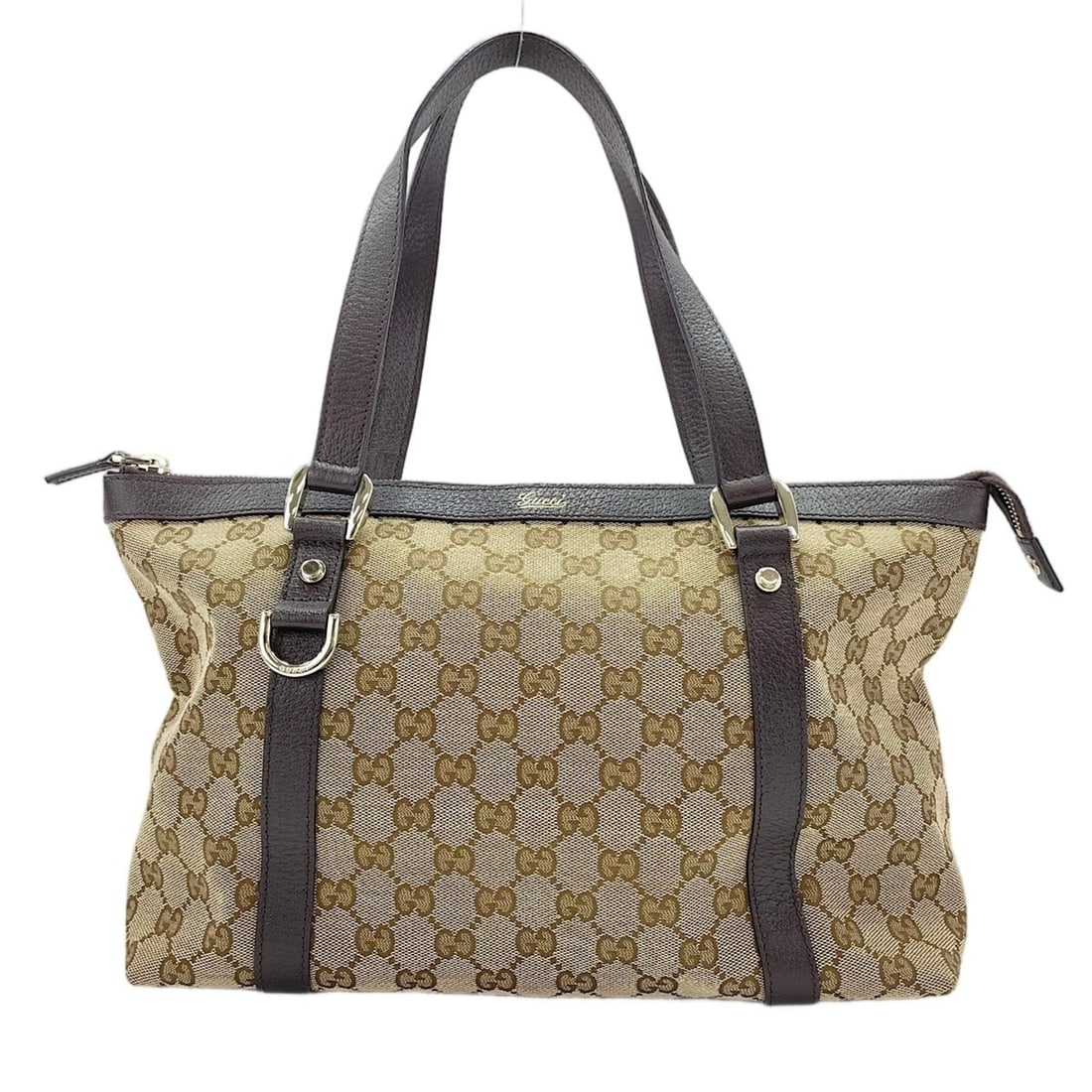 Gucci tote bag, beige: --- Catalog ---Category: SizeHandle Drop: 19.00cm / 7.48''Size (HxWxD): 23cm x 31.5cm x 12cm / 9.05'' x 12.4'' x 4.72''Strap Length: 47cm / 18.5''Category: DesignType: Tote bagColor: BeigeGender: