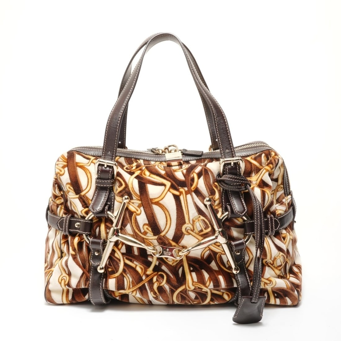 Gucci 85th Anniversary Limited Edition Velour Shoulder Bag, Brown: --- Catalog ---Category: SizeSize (HxWxD): 29cm x 40cm x 14cm / 11.41'' x 15.74'' x 5.51''Strap Length: 42cm - 52cm / 16.53'' - 20.47''Category: DesignType: Shoulder bagColor: BrownGender: