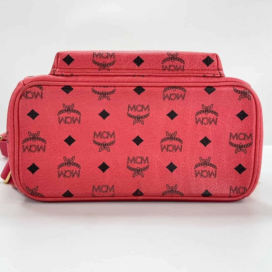 MCM Stark Side Studs Small Stud Backpack Red - 7