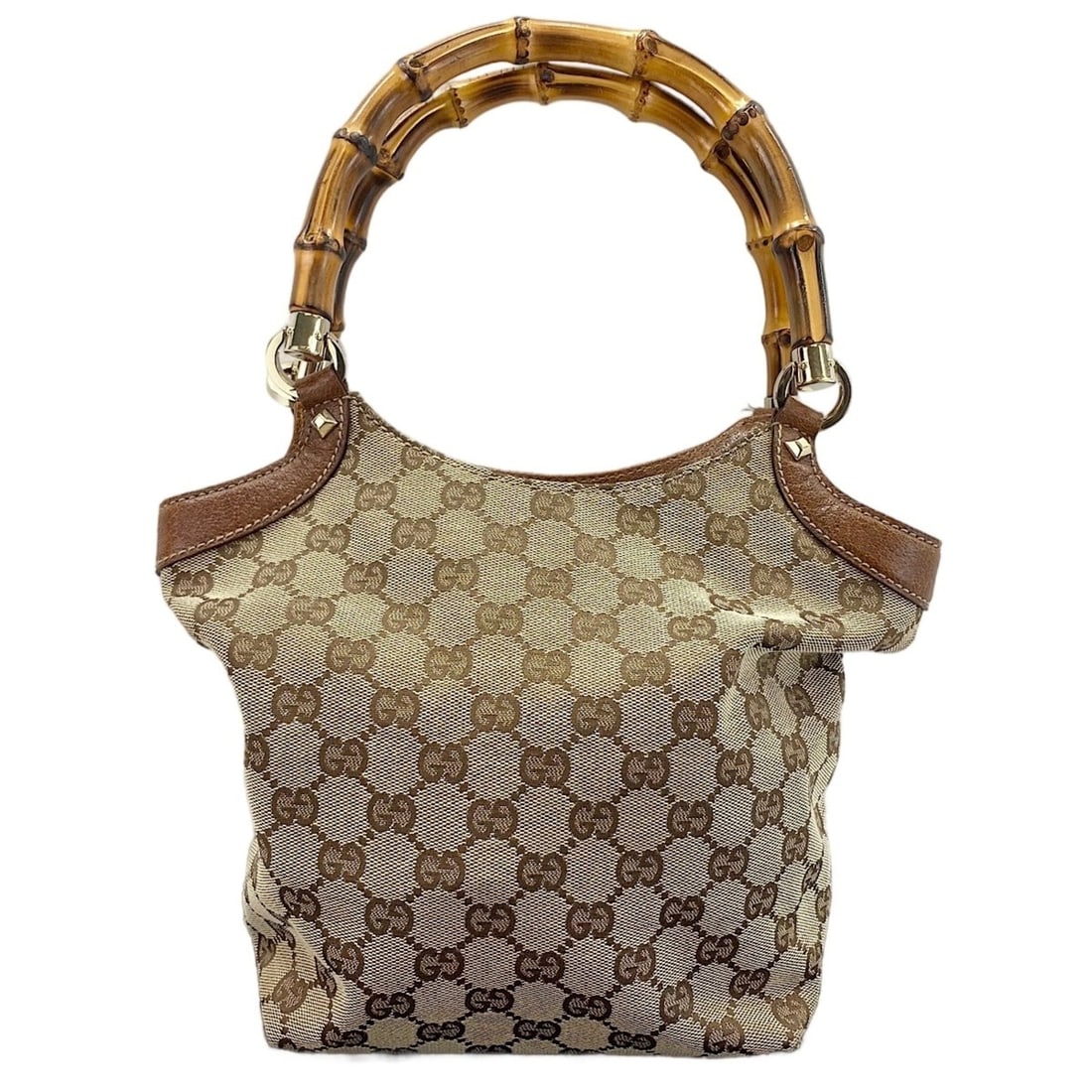 Gucci Bamboo Handbag, Brown: --- Catalog ---Category: SizeHandle Drop: 15.00cm / 5.91''Size (HxWxD): 21cm x 17cm x 10cm / 8.26'' x 6.69'' x 3.93''Category: DesignType: HandbagColor: BrownGender: WomenSeason: VintageCategory: