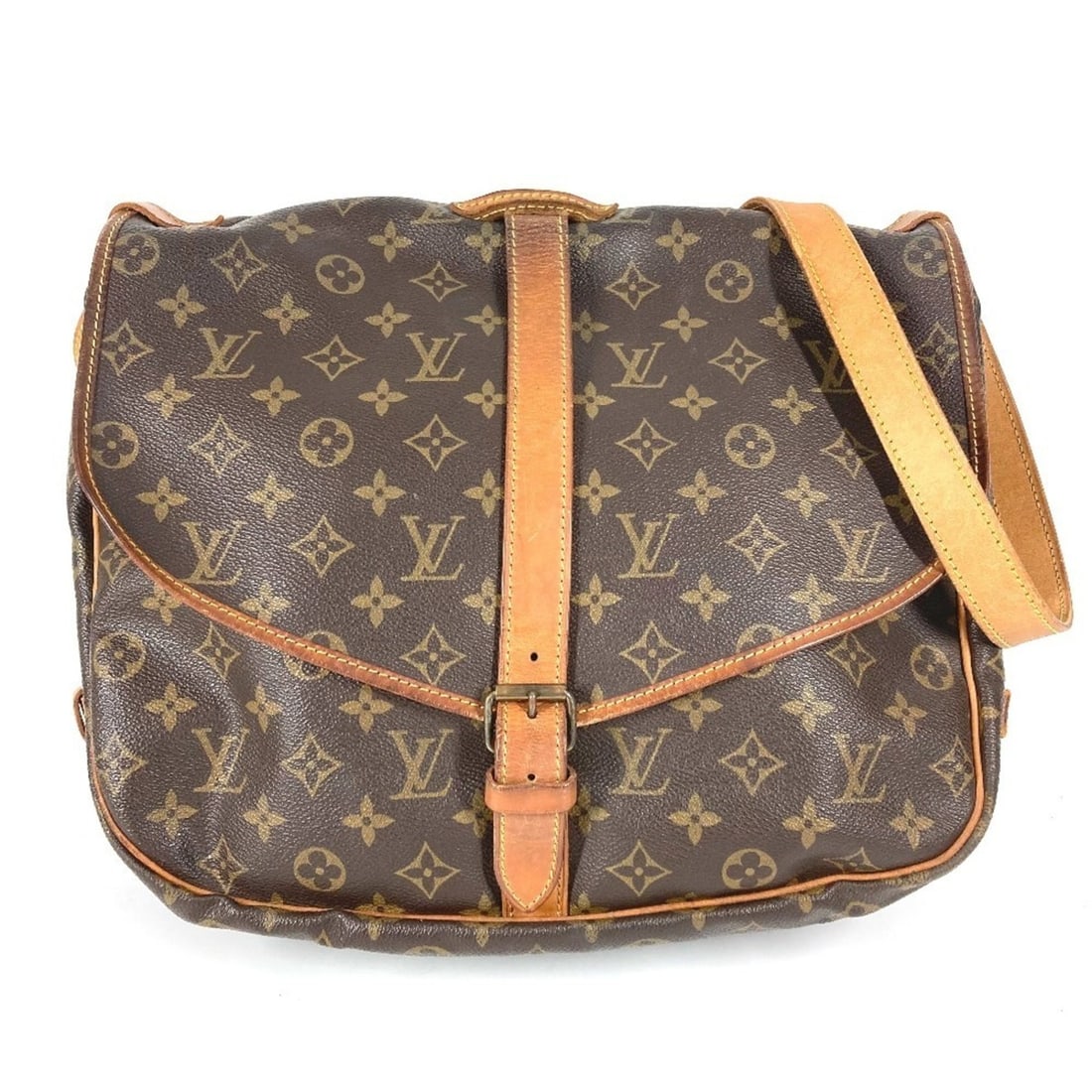 LOUIS VUITTON M42254 Monogram Saumur 35 Handbag, Crossbody Bag, Flap Shoulder Canvas, Men's,: --- Catalog ---Category: SizeSize (HxWxD): 27cm x 35cm x 10cm / 10.62'' x 13.77'' x 3.93''Category: DesignType: Handbag, Shoulder bagColor: BrownGender: Men,Women,UnisexMaterial: Monogram Category: Ge