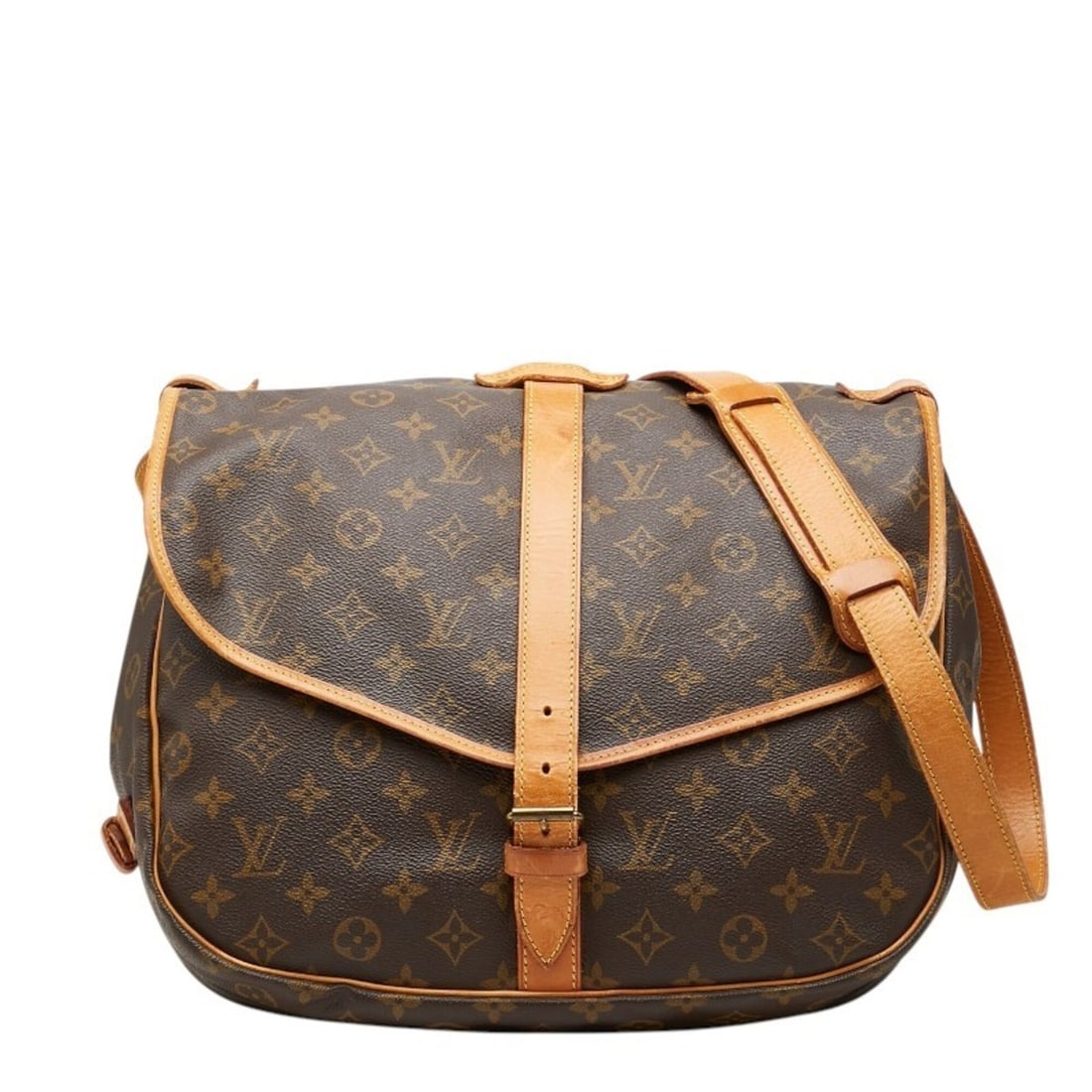 Louis Vuitton Monogram Saumur 35 Crossbody Shoulder Bag M42254 Brown Leather Women's LOUIS VUITTON: --- Catalog ---Category: SizeSize (HxWxD): 29cm x 34cm x 22.5cm / 11.41'' x 13.38'' x 8.85''Category: DesignType: Shoulder bagColor: Brown, MonogramGender: WomenMaterial: PVC Category: GeneralMPN: M42