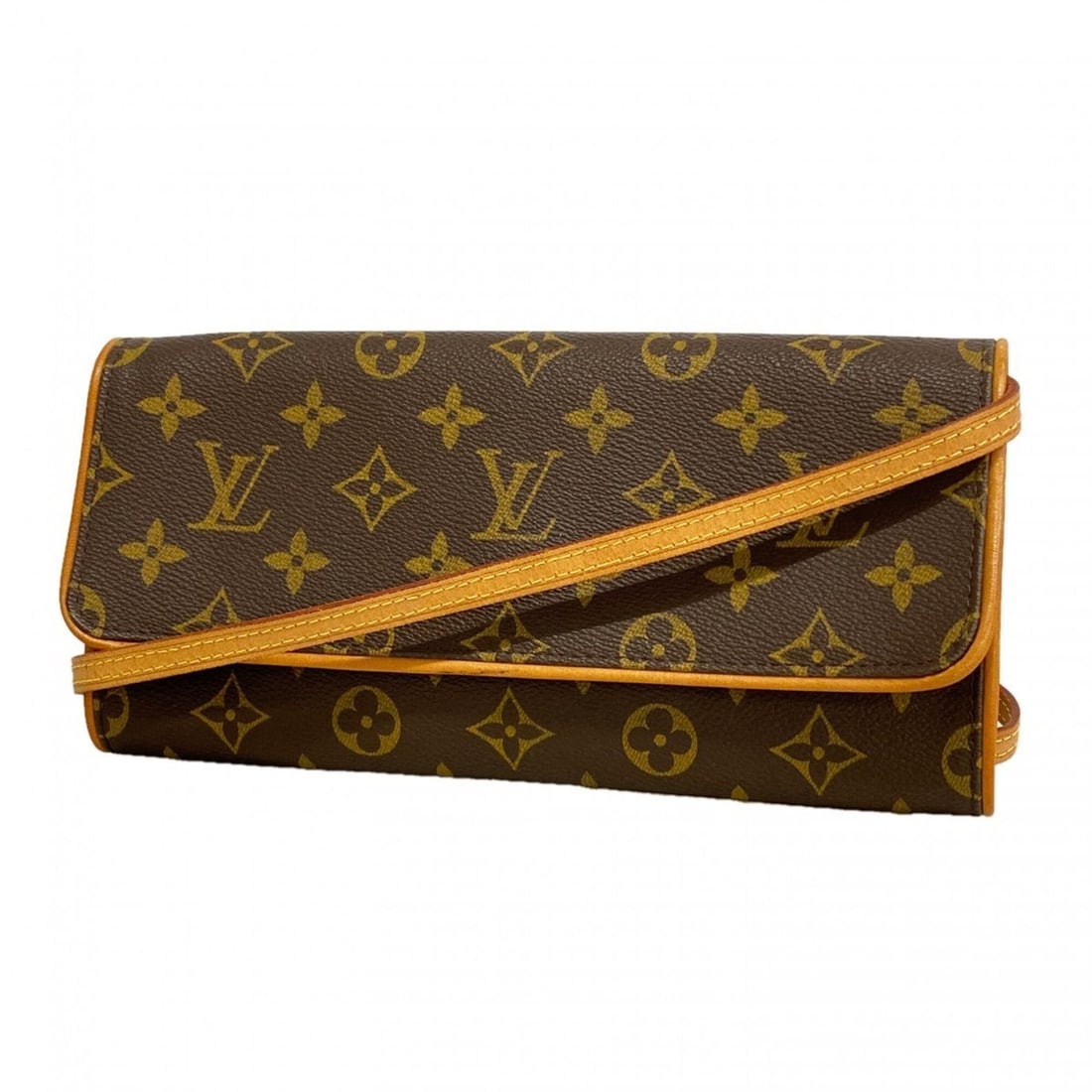 Louis Vuitton Monogram Pochette Twin GM Shoulder Bag M51852 Brown Women's: --- Catalog ---Category: SizeSize (HxWxD): 12cm x 24cm x 2.5cm / 4.72'' x 9.44'' x 0.98''Category: DesignType: Shoulder bagColor: BrownGender: WomenCategory: GeneralMPN: M51852Brand: Louis Vuitton--- 