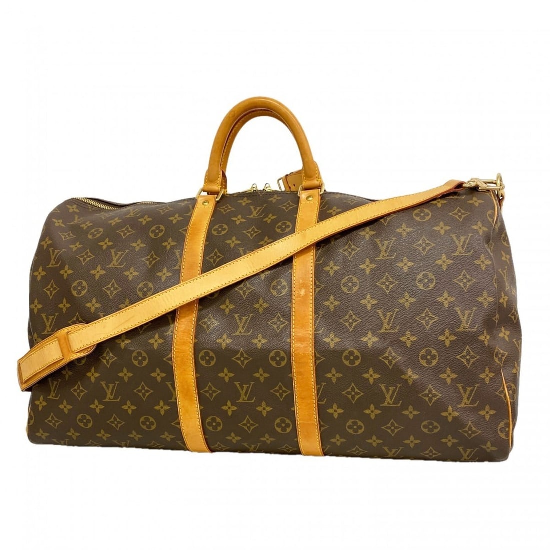 Louis Vuitton Bags - Boston Monogram Keepall Bandoulière 55 M41414 Brown Men's & Women's: --- Catalog ---Category: SizeSize (HxWxD): 31cm x 55cm x 26cm / 12.2'' x 21.65'' x 10.23''Category: DesignType: Boston bagColor: BrownGender: Men,WomenCategory: GeneralMPN: M41414Brand: Louis Vuitton-