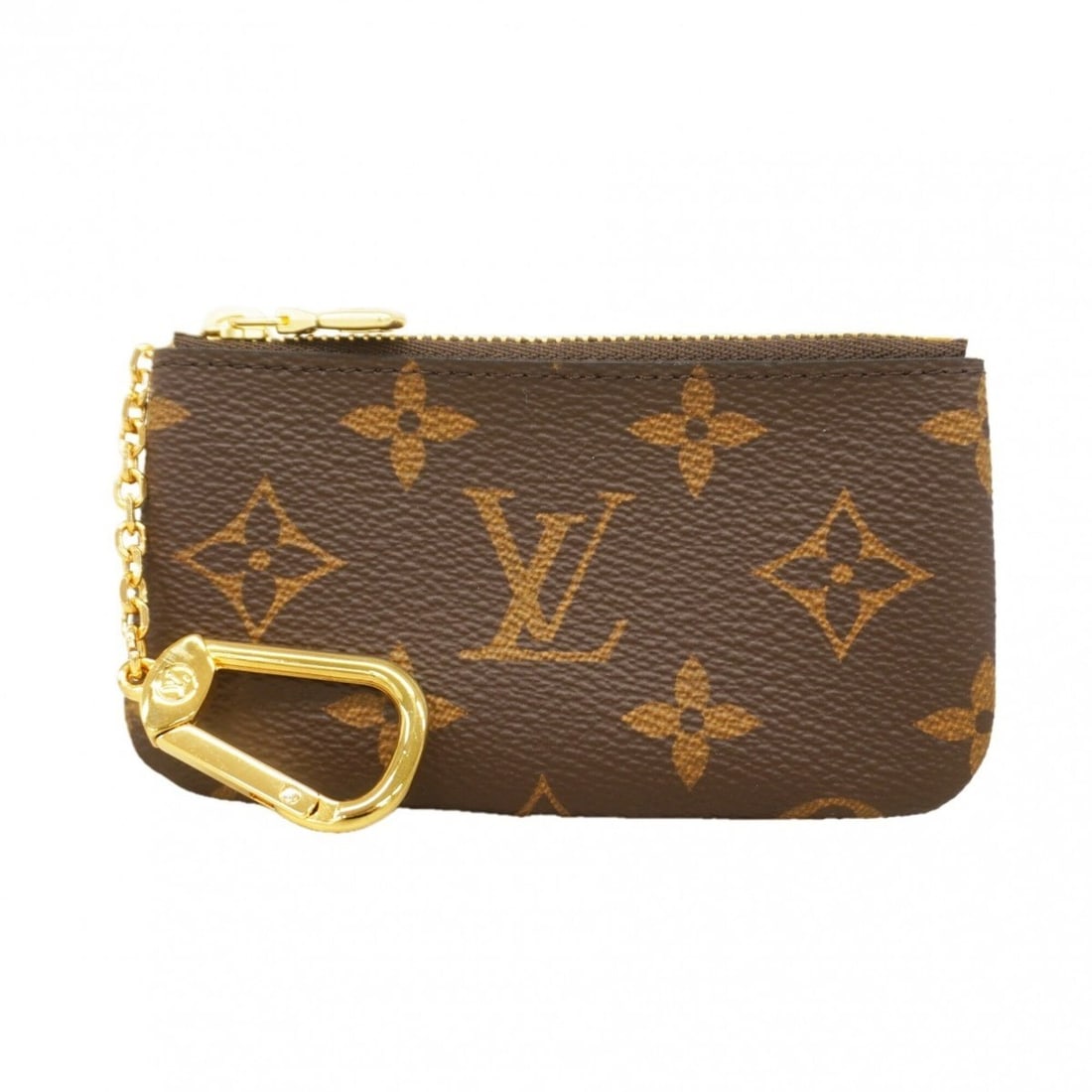 Louis Vuitton Monogram Pochette Clé M62650 Brown Wallet/Coin Case for Men and Women: --- Catalog ---Category: SizeSize (HxWxD): 6.5cm x 12cm x 1cm / 2.55'' x 4.72'' x 0.39''Category: DesignType: Coin purse/coin caseColor: BrownGender: Men,WomenCategory: GeneralMPN: M62650Brand: Louis 