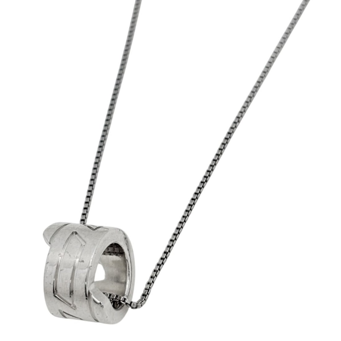 Hermes Italique Necklace, Sterling Silver 925, Silver, Women's: --- Catalog ---Category: SizePendant Size: 10mm x 10mm / 0.39'' x 0.39''Neck Circumference: 50 cm / 19.68''Category: DesignColor: SilverGender: WomenMaterial: Silver 925Necklace Type: NecklaceCategory