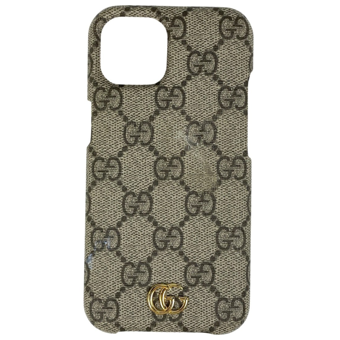 Gucci GG pattern smartphone case for iPhone 15, coated canvas, beige, 763787, women's.: --- Catalog ---Category: DesignType: Shell caseColor: BeigeMaterial: Coated canvasCompatible Line: iPhoneCategory: GeneralMPN: 763787Brand: GucciCategory: Physical PropertiesSize (HxWxD): 15cm x 7.5cm