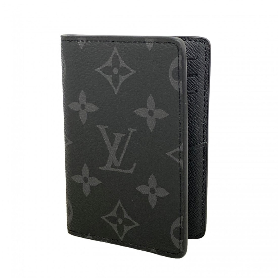 Louis Vuitton Business Card Holder/Card Case, Monogram Eclipse Organizer de Poche, M61696, Black,: --- Catalog ---Category: DesignType: Card caseColor: BlackGender: MenCategory: GeneralMPN: M61696Brand: Louis VuittonCategory: Physical PropertiesSize (HxWxD): 11cm x 7.5cm x 1cm / 4.33'' x 2.95'' x 0