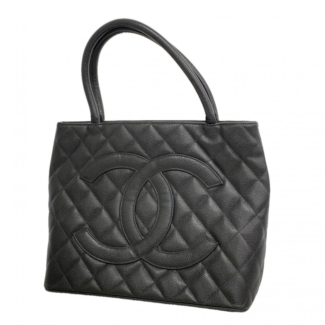 Chanel Tote Bag, Reissue Tote, Caviar Leather, Black/Champagne, Women's (1 of 11)