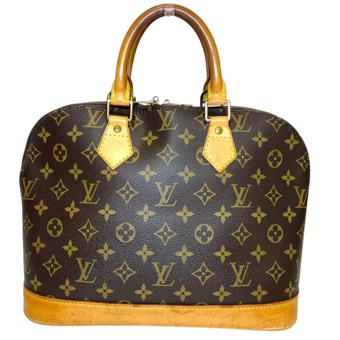 Louis Vuitton Alma handbag, Monogram canvas, M51130: --- Catalog ---Category: SizeSize (HxWxD): 24cm x 30cm x 16cm / 9.44'' x 11.81'' x 6.29''Category: DesignType: HandbagColor: Brown, MonogramGender: WomenMaterial: Monogram Category: GeneralMPN: M51130