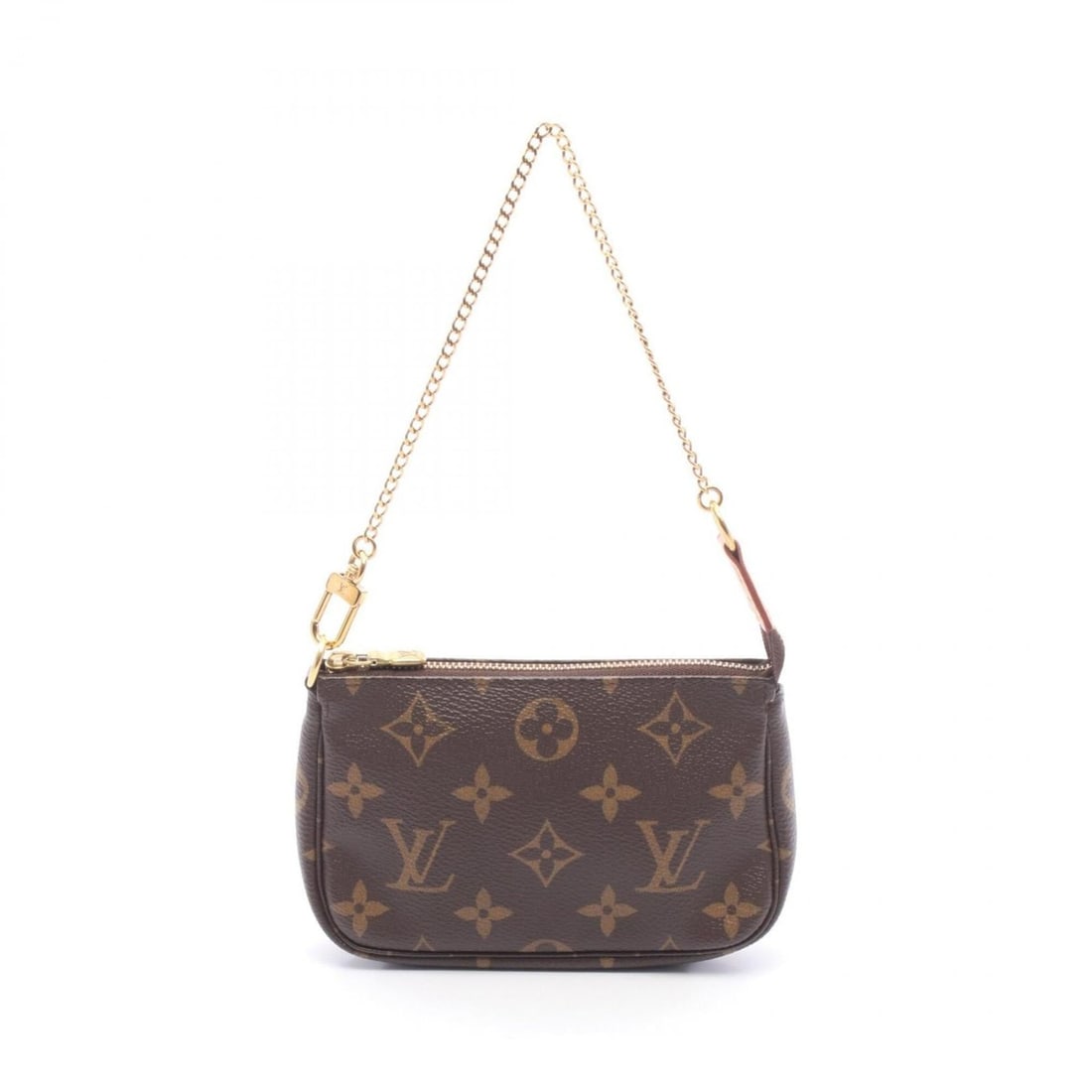 Louis Vuitton Mini Pochette Accessoires Monogram Handbag, Coated Canvas Leather, Women's, Brown,: --- Catalog ---Category: SizeSize (HxWxD): 9.5cm x 14.5cm x 3cm / 3.74'' x 5.7'' x 1.18''Category: DesignType: Handbag, PochetteColor: BrownGender: WomenMaterial: Coated canvas , Leather Category: Gen
