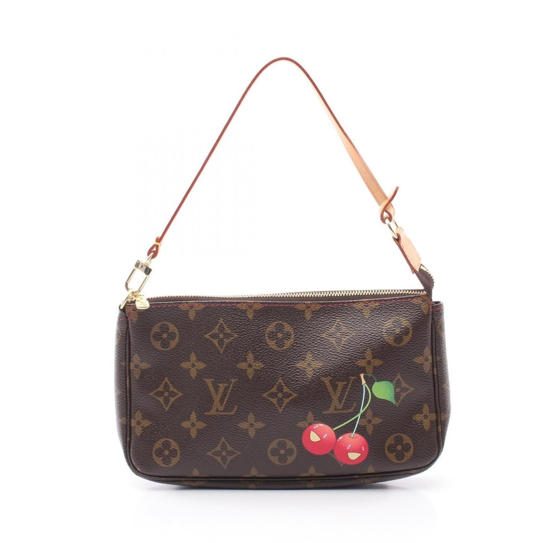 Louis Vuitton Pochette Accessoires Monogram Cherry Handbag, Coated Canvas Leather, Women's,: --- Catalog ---Category: SizeSize (HxWxD): 13cm x 20.5cm x 3.5cm / 5.11'' x 8.07'' x 1.37''Category: DesignType: Handbag, PochetteColor: Brown, Red colorGender: WomenMaterial: Coated canvas , Leather 