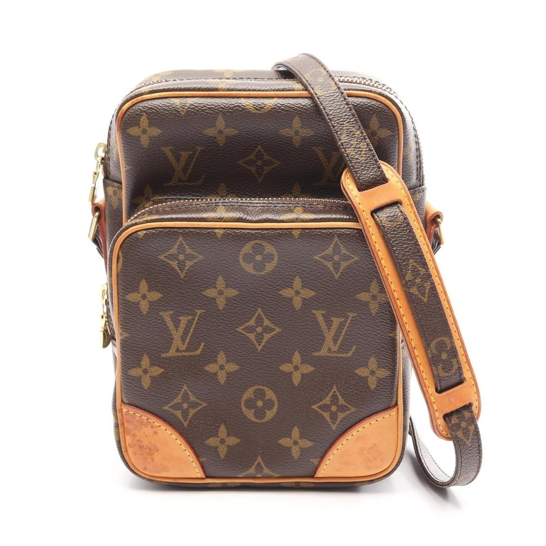 Louis Vuitton Amazon Monogram Shoulder Bag/Handbag, Coated Canvas and Leather, Women's, Brown,: --- Catalog ---Category: SizeSize (HxWxD): 21cm x 15cm / 8.26'' x 5.9''Category: DesignType: Shoulder bagColor: Brown, MonogramGender: WomenMaterial: Monogram , Leather Category: GeneralMPN: M45236Bra
