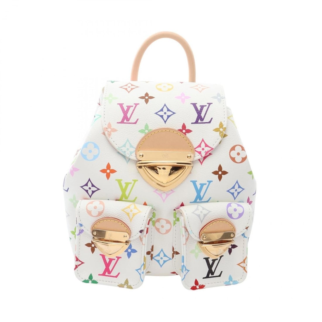 Louis Vuitton LV x TM Venice Monogram Multicolor Backpack/Handbag, Coated Canvas and Leather,: --- Catalog ---Category: SizeSize (HxWxD): 23cm x 18cm x 12cm / 9.05'' x 7.08'' x 4.72''Category: DesignType: BackpackColor: Multi-color, WhiteGender: WomenMaterial: Monogram Multicolore , Leather Cat