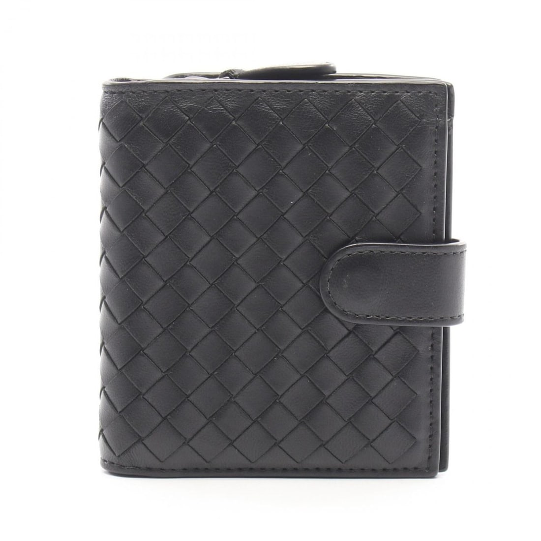 Bottega Veneta Intrecciato Bi-fold Wallet, Leather, Women's, Black: --- Catalog ---Category: SizeSize (HxWxD): 11cm x 9.5cm x 2.5cm / 4.33'' x 3.74'' x 0.98''Category: DesignType: Wallet (bi-fold)Color: BlackGender: WomenMaterial: Intrecciato Category: GeneralBrand: B