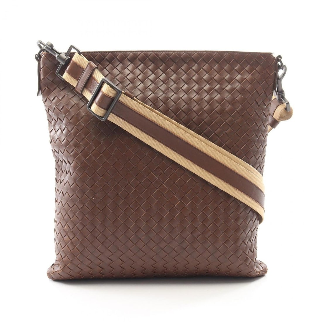 Bottega Veneta Intrecciato Shoulder Bag/Handbag, Leather, Men's/Women's, Brown: --- Catalog ---Category: SizeSize (HxWxD): 31cm x 30cm x 3cm / 12.2'' x 11.81'' x 1.18''Category: DesignType: Handbag, Shoulder bagColor: BrownGender: Men,WomenMaterial: Intrecciato Category: GeneralB