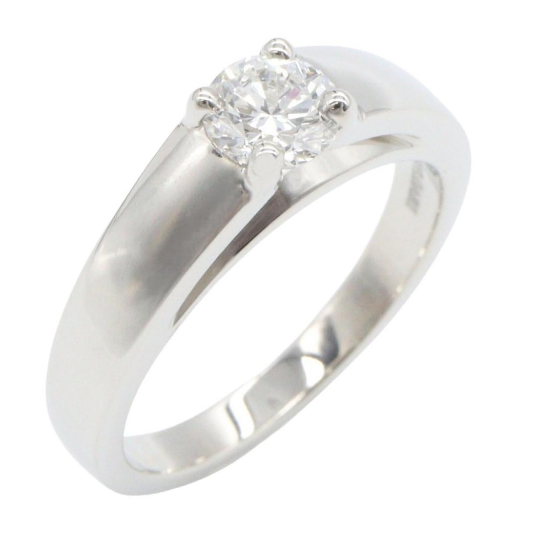 BVLGARI Griff Diamond Ring - Platinum (Pt950) Women's Silver/Clear Tone: --- Catalog ---Category: SizeJP Size: 10.5US Size: 5.5Category: DesignType: Band ringColor: Clear, SilverGender: WomenMaterial: Platinum 950Category: GeneralBrand: Bvlgari--- Item List ---Section: Con