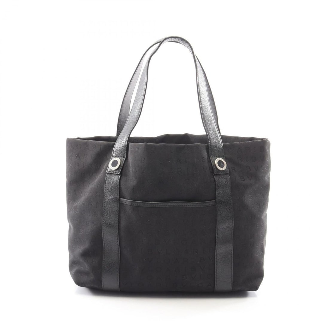 Bulgari BVLGARI Logomania Tote Bag Handbag Canvas Leather Women's Black: --- Catalog ---Category: SizeSize (HxWxD): 28cm x 32cm x 14cm / 11.02'' x 12.59'' x 5.51''Category: DesignType: Handbag, Tote bagColor: BlackGender: WomenMaterial: Canvas , Leather Category: GeneralBr