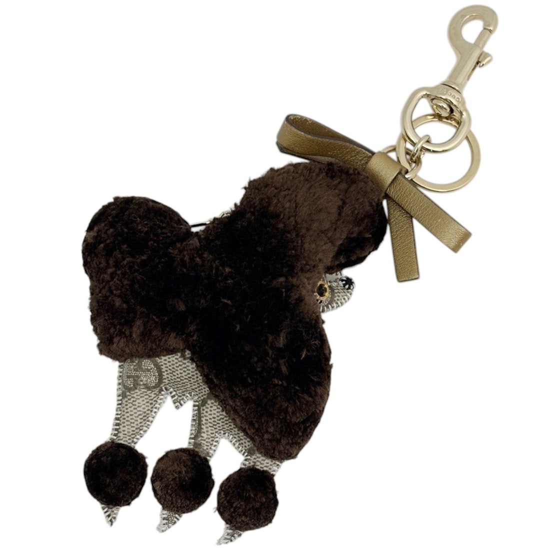 Gucci Poodle Keychain, Guccioli Lulu Bag Charm, Coated Canvas Leather, Brown, Women's: --- Catalog ---Category: SizeCharm Size: 8.5cm x 20cm / 3.35'' x 7.87''Category: DesignColor: BrownGender: WomenMaterial: CanvasCategory: GeneralBrand: Gucci--- Item List ---Section: ConditionRanking: