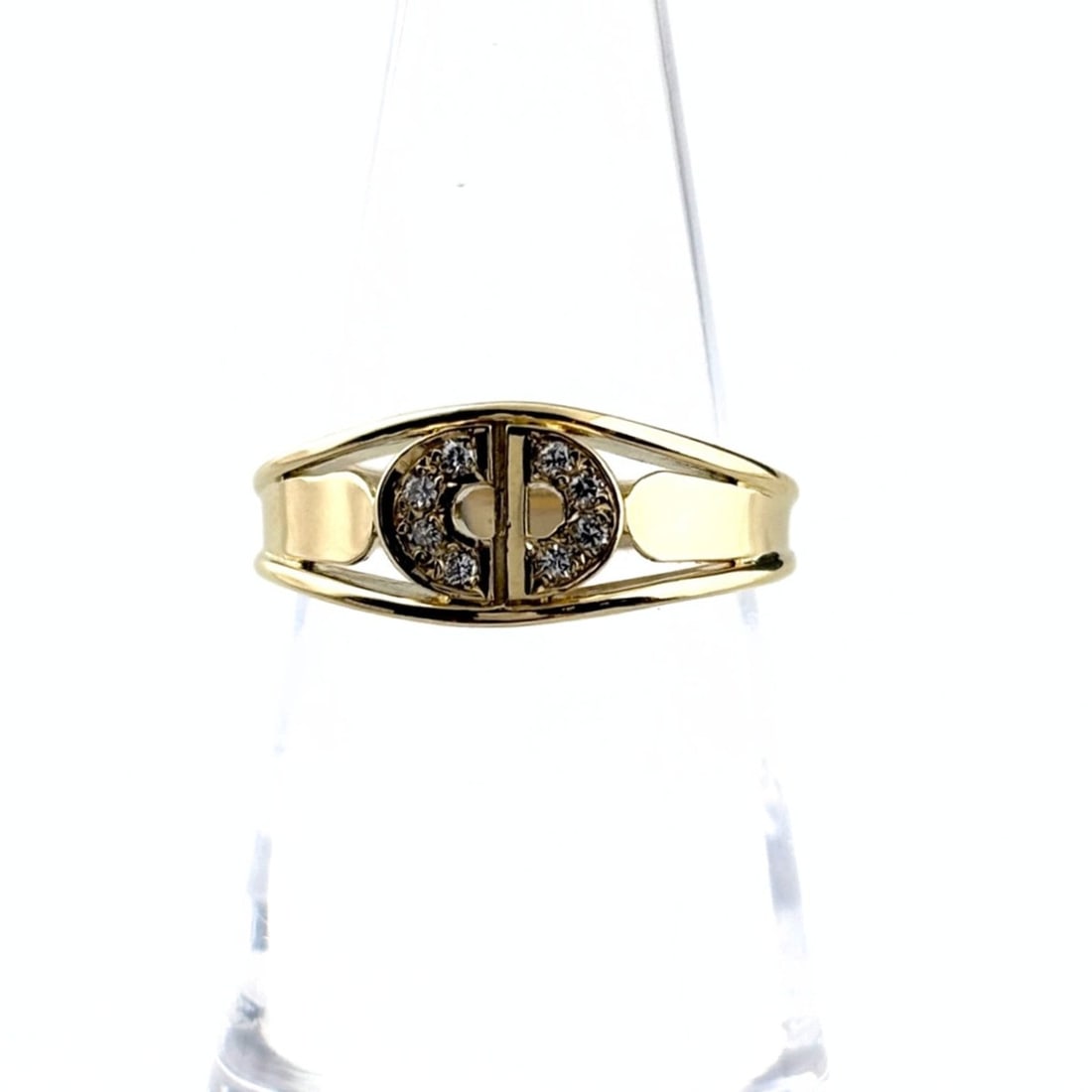 Christian Dior Dior Yellow Gold (YG) Ring with Small Diamonds (750) - Women's: --- Catalog ---Category: SizeJP Size: 11.5US Size: 6Category: DesignColor: YellowGender: WomenMaterial: Yellow gold (18K)Category: GeneralBrand: Christian Dior--- Item List ---Section: ConditionRankin