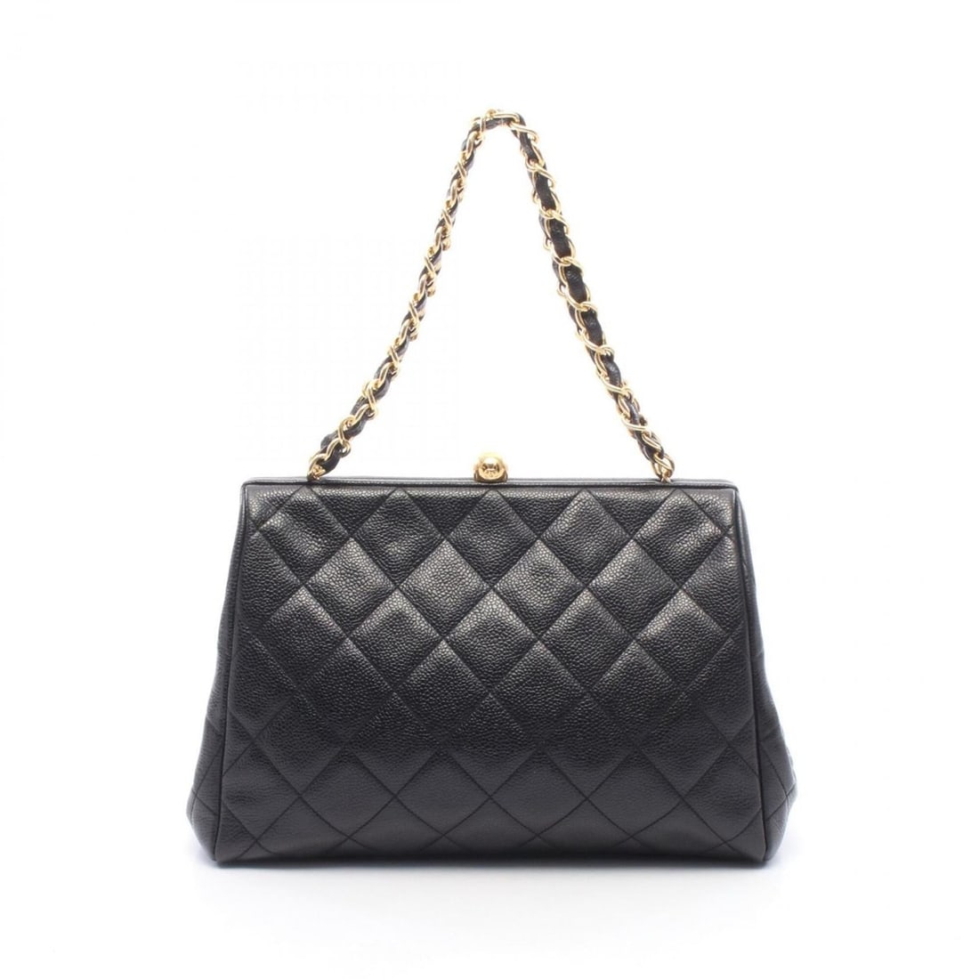 Chanel Matelassé Handbag, Caviar Leather (Grained Calfskin), Women's, Black: --- Catalog ---Category: SizeSize (HxWxD): 20cm x 28.5cm x 10cm / 7.87'' x 11.22'' x 3.93''Category: DesignType: HandbagColor: BlackGender: WomenMaterial: Grained Calfskin Category: GeneralBrand: Chan
