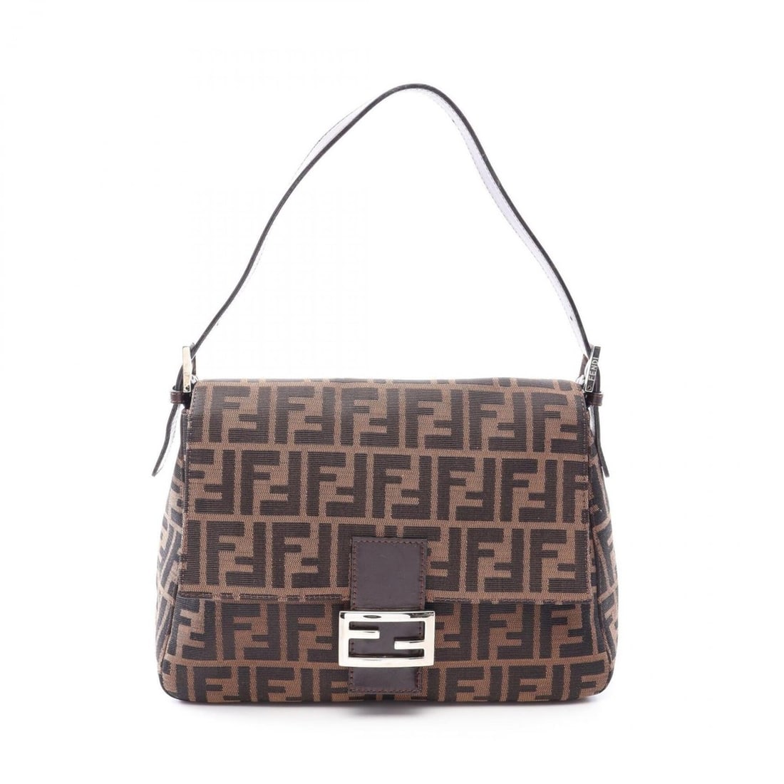 Fendi Mamma Bucket Shoulder Bag/Handbag, Canvas and Leather, Women's, Brown: --- Catalog ---Category: SizeSize (HxWxD): 21cm x 29cm x 12cm / 8.26'' x 11.41'' x 4.72''Category: DesignType: Handbag, Shoulder bagColor: BrownGender: WomenMaterial: Canvas , Leather Category: Genera