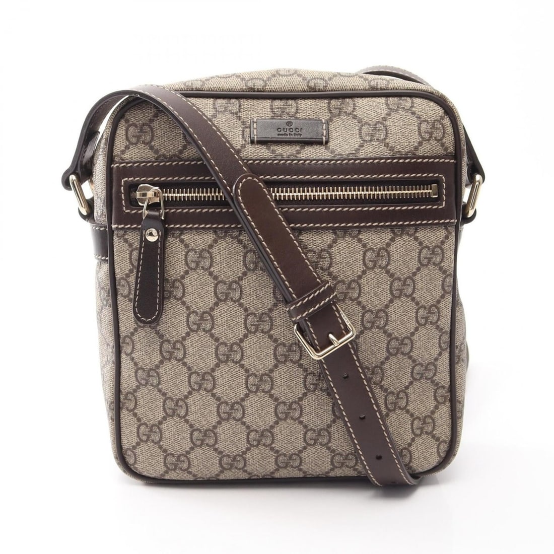 Gucci GG Supreme Shoulder Bag/Handbag, Coated Canvas and Leather, Women's, Beige/Brown, Item Number (1 of 20)