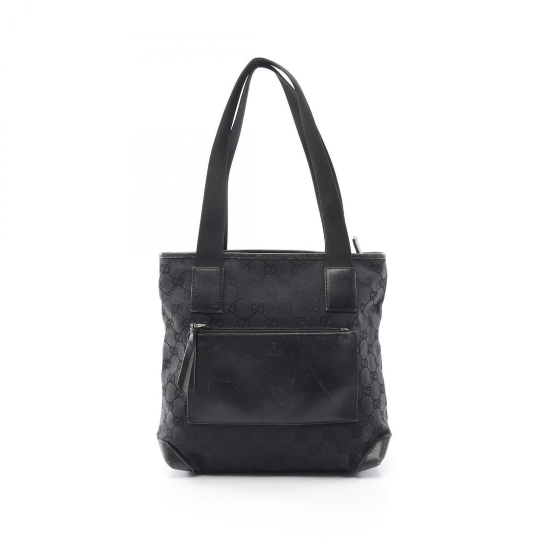 Gucci GG Canvas Tote Bag Handbag Leather Women's Black 019 0402: --- Catalog ---Category: SizeSize (HxWxD): 24cm x 25cm x 11cm / 9.44'' x 9.84'' x 4.33''Category: DesignType: Handbag, Tote bagColor: BlackGender: WomenMaterial: Canvas , Leather Category: GeneralMPN: