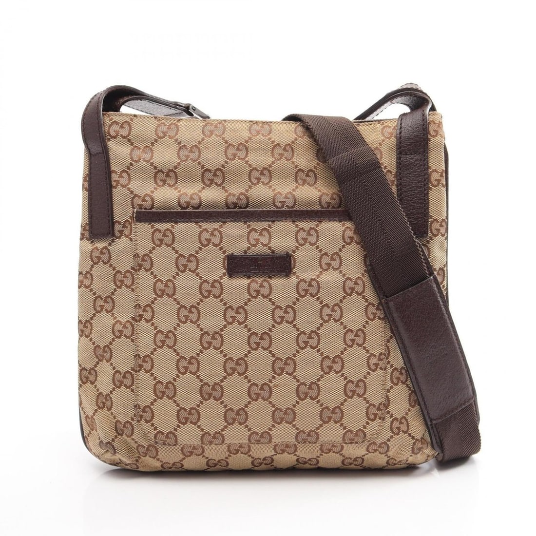 Gucci GG Canvas Shoulder Bag/Handbag, and Leather, Women's, Beige/Brown, Item No. 122793: --- Catalog ---Category: SizeSize (HxWxD): 24cm x 26cm x 5cm / 9.44'' x 10.23'' x 1.96''Category: DesignType: Handbag, Shoulder bagColor: Beige, BrownGender: WomenMaterial: Canvas , Leather Category: 
