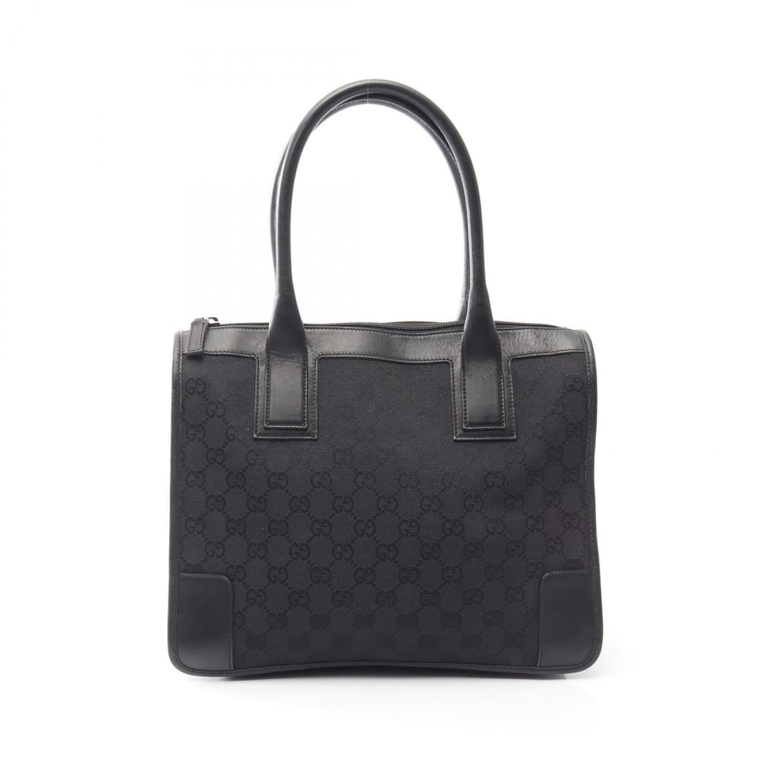 Gucci GG Canvas Tote Bag Handbag Leather Women's Black 000?0855: --- Catalog ---Category: SizeSize (HxWxD): 25cm x 30cm x 10cm / 9.84'' x 11.81'' x 3.93''Category: DesignType: Handbag, Tote bagColor: BlackGender: WomenMaterial: Canvas , Leather Category: GeneralMPN