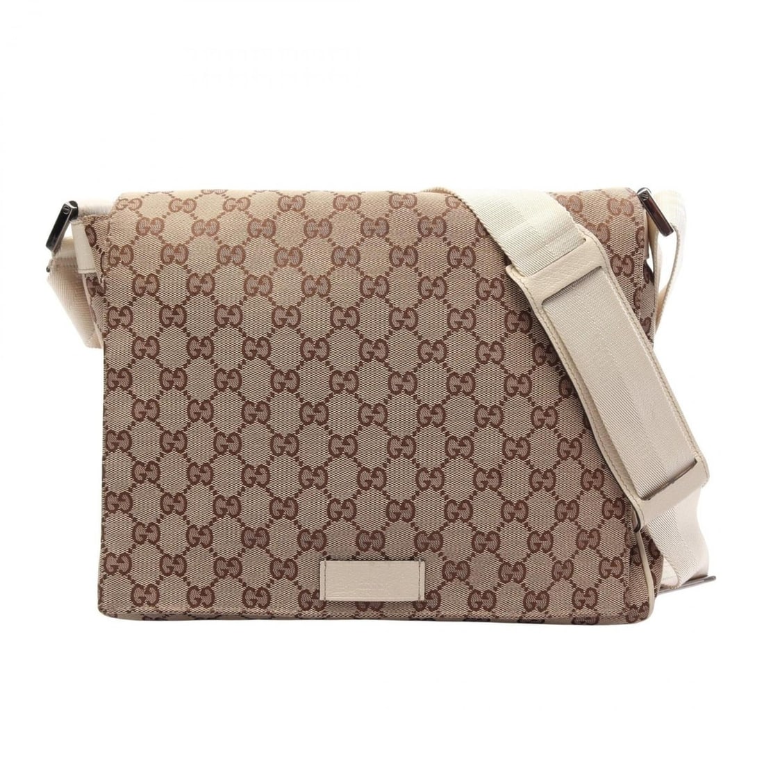 Gucci GG Canvas Shoulder Bag/Handbag, and Leather, Women's, Beige/White, 146236: --- Catalog ---Category: SizeSize (HxWxD): 26cm x 31cm x 8cm / 10.23'' x 12.2'' x 3.14''Category: DesignType: Handbag, Shoulder bagColor: Beige, WhiteGender: WomenMaterial: Canvas , Leather Category: 