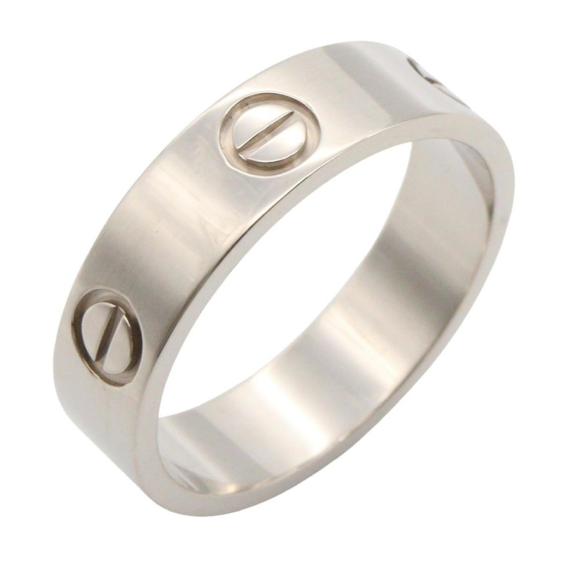 Cartier Love Ring, 18K White Gold (18KWG), Silver Tone, B4084700 (Men's/Women's): --- Catalog ---Category: SizeJP Size: 16.5US Size: 8Category: DesignType: Band ringColor: SilverGender: Men,WomenMaterial: White gold (18K)Category: GeneralMPN: B4084700Brand: Cartier--- Item List ---