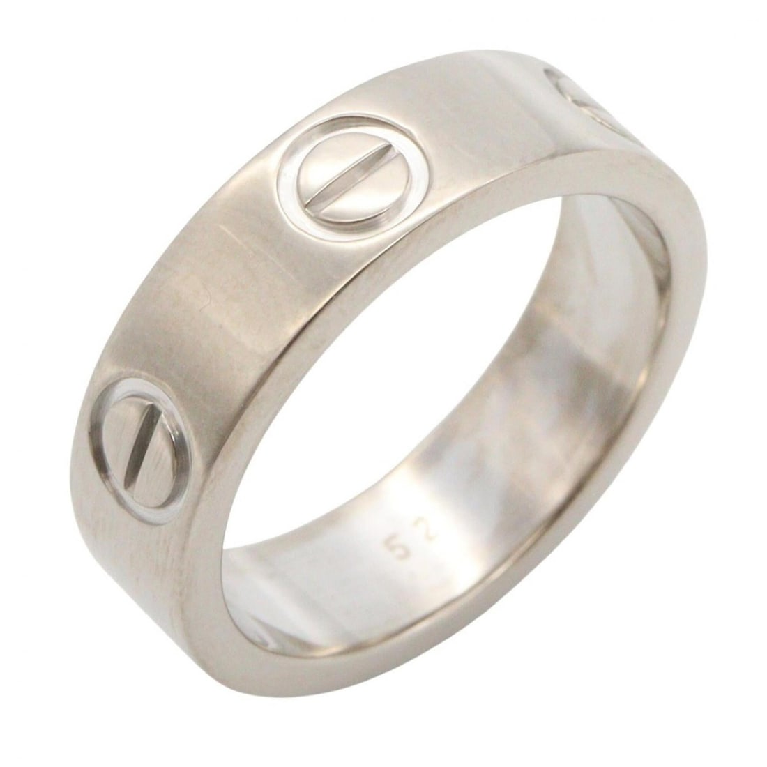 Cartier Love Ring, 18K White Gold (18KWG), Silver Tone, B4084700 (Men's/Women's): --- Catalog ---Category: SizeJP Size: 11US Size: 6Category: DesignType: Band ringColor: SilverGender: Men,WomenMaterial: White gold (18K)Category: GeneralMPN: B4084700Brand: Cartier--- Item List ---Se
