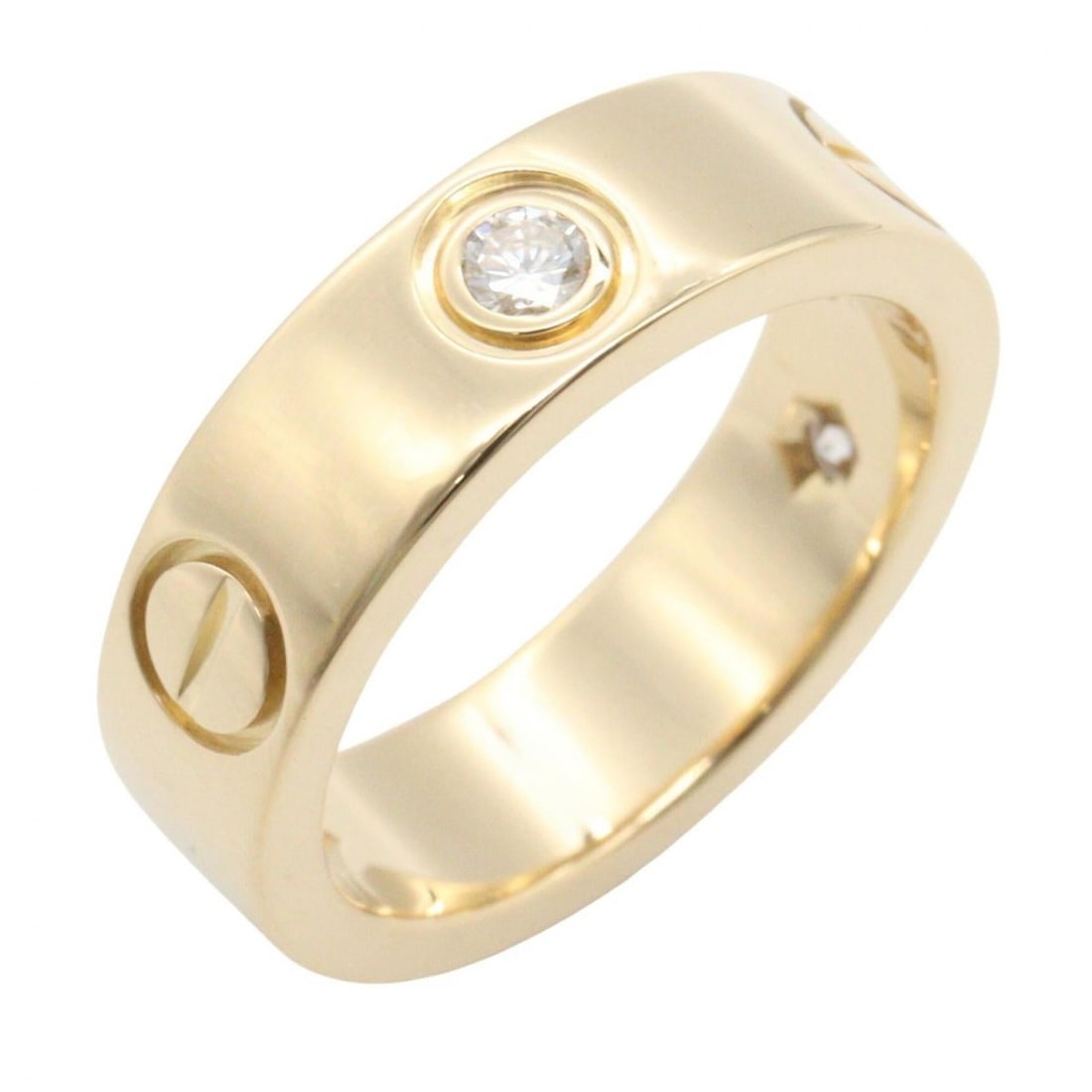 Cartier Love Ring 3PD - 18K (Yellow Gold) Diamond for Women Gold Tone, Clear Tone B4032400: --- Catalog ---Category: SizeJP Size: 8.5US Size: 4.5Category: DesignType: Band ringColor: Clear, GoldStone: DiamondGender: WomenMaterial: Yellow gold (18K)Category: GeneralMPN: B6079117Brand: Cartier