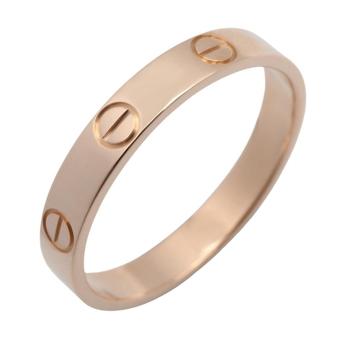 Cartier Mini Love Ring, 18K Pink Gold (PG), Men's and Women's, Tone: --- Catalog ---Category: SizeJP Size: 17US Size: 8.5Category: DesignType: Band ringColor: GoldGender: Men,WomenMaterial: Pink gold (18K)Category: GeneralBrand: Cartier--- Item List ---Section: Conditi