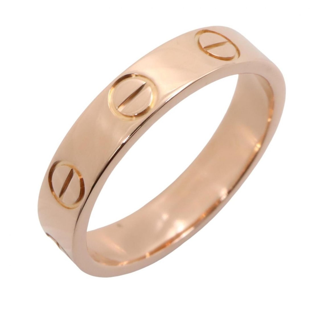Cartier Mini Love Ring, 18K Pink Gold (PG), Women's Tone, B4085247: --- Catalog ---Category: SizeJP Size: 6.5US Size: 3.5Category: DesignType: Band ringColor: GoldGender: WomenMaterial: Pink gold (18K)Category: GeneralMPN: B4085247Brand: Cartier--- Item List ---Sectio