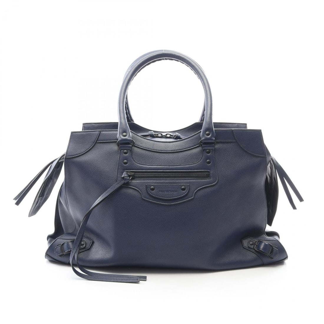Balenciaga Neo Classic Large Tote Bag/Handbag, Leather, Men's/Women's, Navy, 638531: --- Catalog ---Category: SizeSize (HxWxD): 30cm x 53cm x 23cm / 11.81'' x 20.86'' x 9.05''Category: DesignType: Handbag, Tote bagColor: NavyGender: Men,WomenMaterial: Leather Category: GeneralMPN: 638