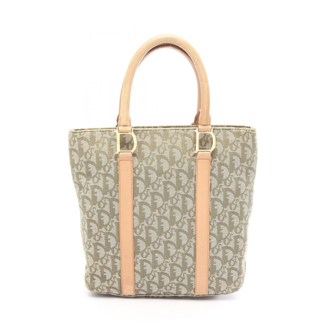 Christian Dior Dior Trotter Tote Bag Handbag Canvas Leather Women's Khaki/Beige: --- Catalog ---Category: SizeSize (HxWxD): 26cm x 24cm x 7cm / 10.23'' x 9.44'' x 2.75''Category: DesignType: Handbag, Tote bagColor: Beige, KhakiGender: WomenMaterial: Canvas , Leather Category: Gene