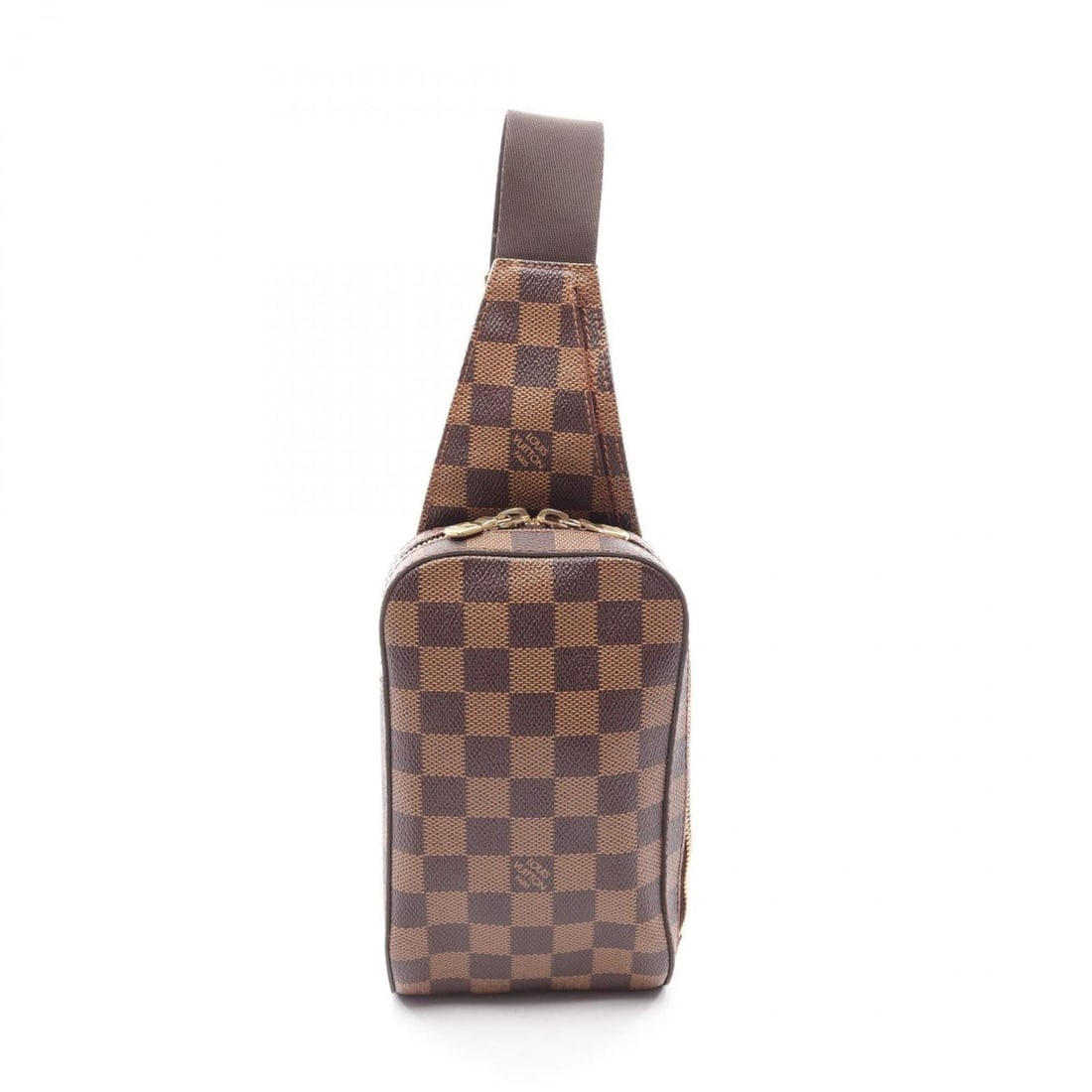 Louis Vuitton Geronimos Damier Ebene Waist Bag/Body Bag/Handbag, Coated Canvas, Men's/Women's,: --- Catalog ---Category: SizeSize (HxWxD): 19cm x 11.5cm x 5cm / 7.48'' x 4.52'' x 1.96''Category: DesignType: Fanny pack, Sling bagColor: BrownGender: Men,WomenMaterial: Coated canvas Category: Gener