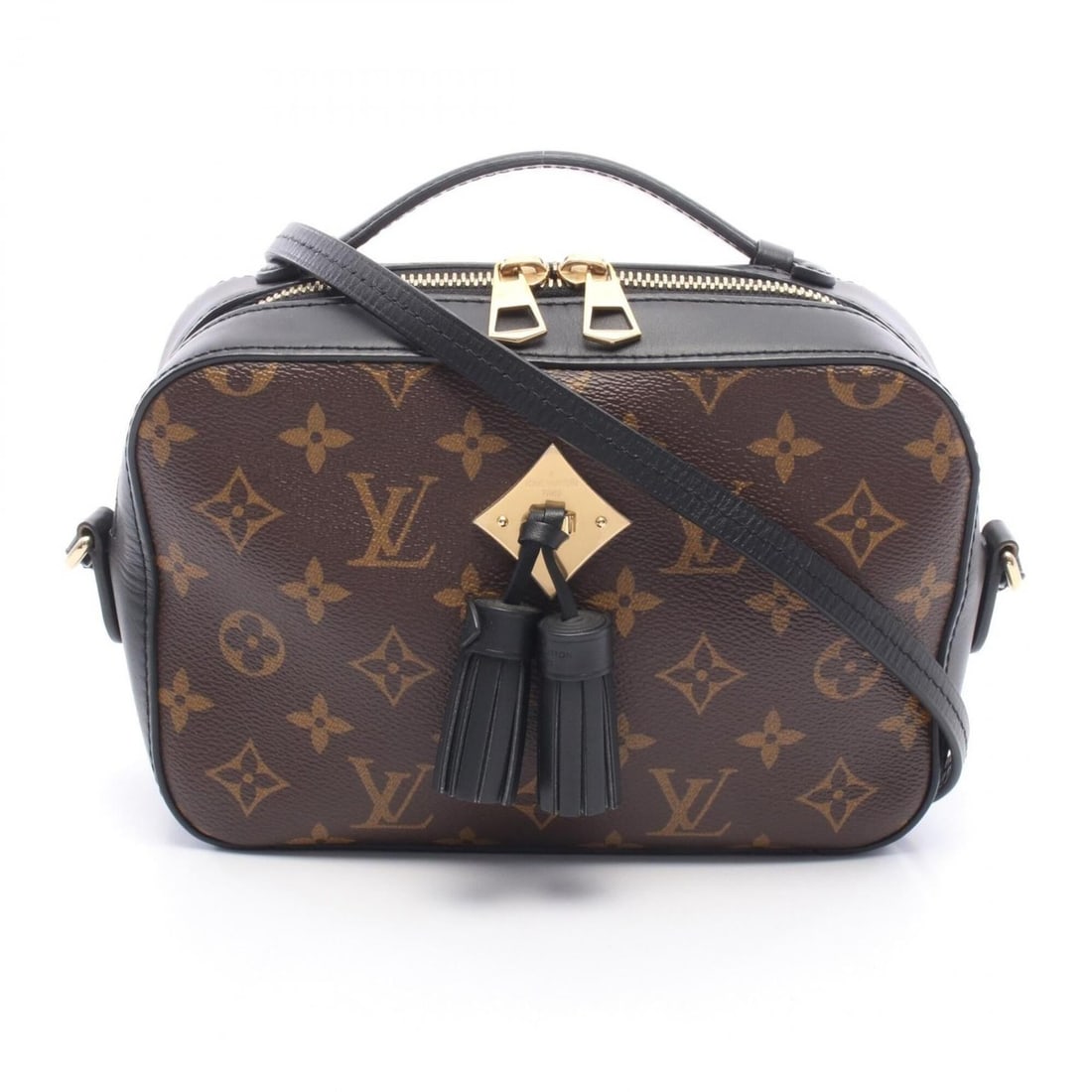 Louis Vuitton Saint-Onge Monogram Noir Shoulder Bag/Handbag, Coated Canvas and Leather, Women's,: --- Catalog ---Category: SizeSize (HxWxD): 14cm x 22cm x 7cm / 5.51'' x 8.66'' x 2.75''Category: DesignType: Handbag, Shoulder bagColor: Black, Brown, Monogram, NoirGender: WomenMaterial: Monogram , L