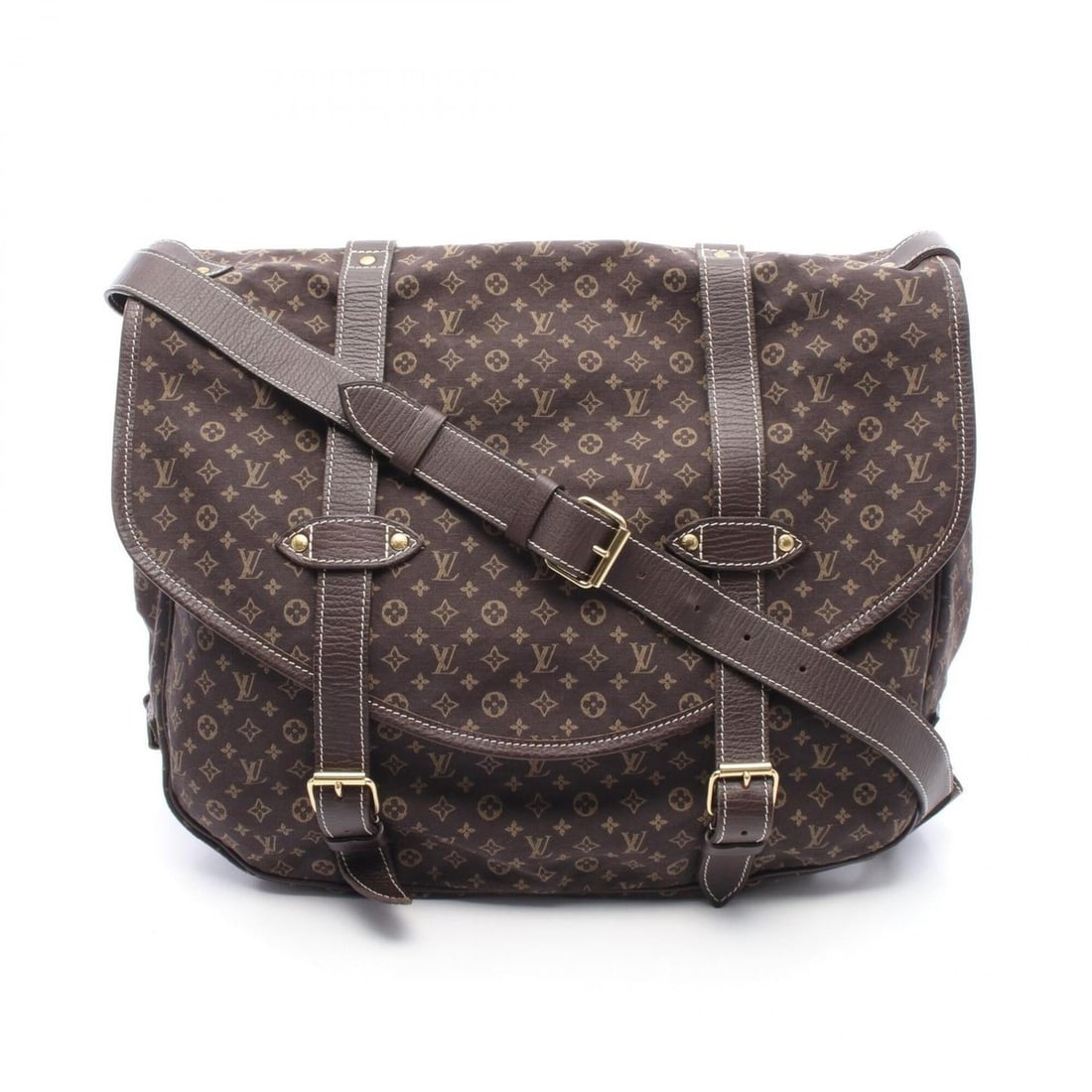 Louis Vuitton Saumur XL Shoulder Bag/Handbag, Canvas and Leather, Monogram Mini Lin, Women's, Brown,: --- Catalog ---Category: SizeSize (HxWxD): 34cm x 40cm x 12.5cm / 13.38'' x 15.74'' x 4.92''Category: DesignType: Handbag, Shoulder bagColor: Brown, EbeneGender: WomenCategory: GeneralMPN: M95220Brand