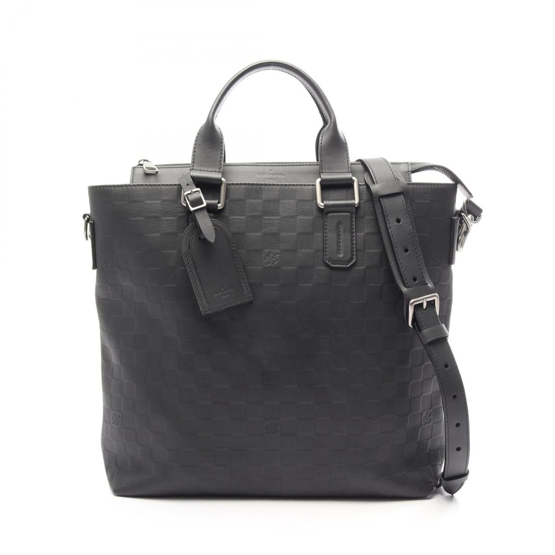 Louis Vuitton Daily Tote Damier Infini Onyx 2-Way Bag Handbag Leather Men's Black N41561: --- Catalog ---Category: SizeSize (HxWxD): 36cm x 34cm x 8cm / 14.17'' x 13.38'' x 3.14''Category: DesignType: Handbag, Tote bagColor: Black, OnyxGender: MenMaterial: Leather Category: GeneralMPN: N41