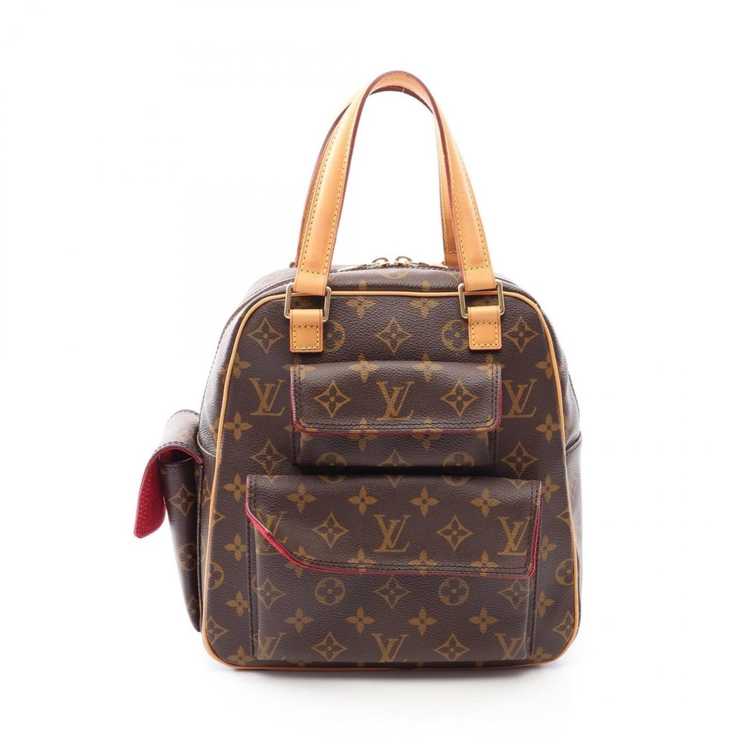 Louis Vuitton Excentricite Handbag, Coated Canvas and Leather, Monogram Pattern, Women's, Brown,: --- Catalog ---Category: SizeSize (HxWxD): 26cm x 24cm x 12cm / 10.23'' x 9.44'' x 4.72''Category: DesignType: HandbagColor: Brown, MonogramGender: WomenMaterial: Coated canvas , Leather Category: Gen