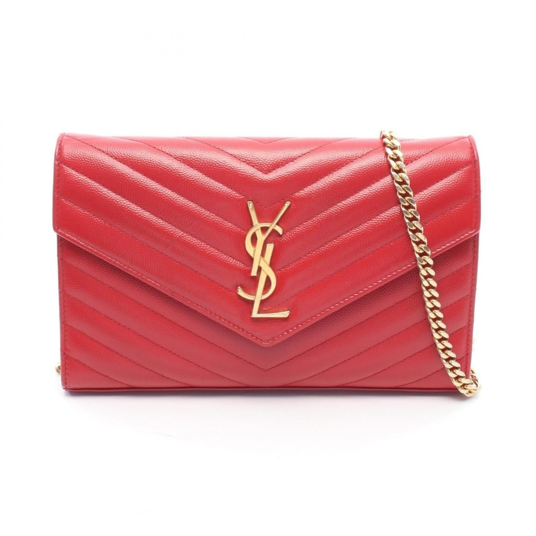 Yves Saint Laurent Saint Laurent Paris Cassandra Classic Shoulder Bag/Handbag, Leather, Women's,: --- Catalog ---Category: SizeSize (HxWxD): 14cm x 22cm x 3cm / 5.51'' x 8.66'' x 1.18''Category: DesignType: Handbag, Shoulder bagColor: Red colorGender: WomenMaterial: Leather Category: GeneralMPN: 3