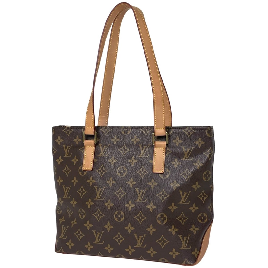 Louis Vuitton Cabas Piano Shoulder Bag/Tote Bag, Monogram Brown, M51148, Women's: --- Catalog ---Category: SizeSize (HxWxD): 25cm x 27cm x 12cm / 9.84'' x 10.62'' x 4.72''Category: DesignType: Shoulder bag, Tote bagColor: BrownGender: WomenMaterial: Monogram Category: GeneralMPN: M